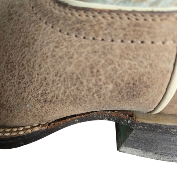 NWT Ariat Circuit Westwood Western Leather Cowboy Boot Walnut Brown Azul 7.5 - Picture 10 of 16